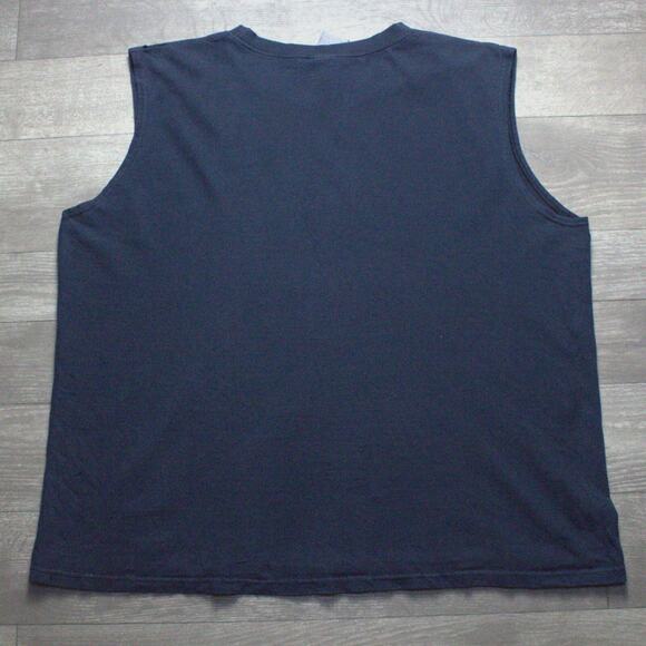 Vintage Nike Shirt Mens M Black Sleeveless Center Swoosh Streetwear Basketball - Picture 5 of 6